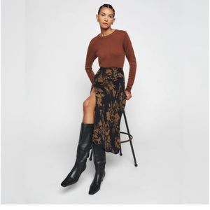 REFORMATION Zoe Midi Skirt size 4